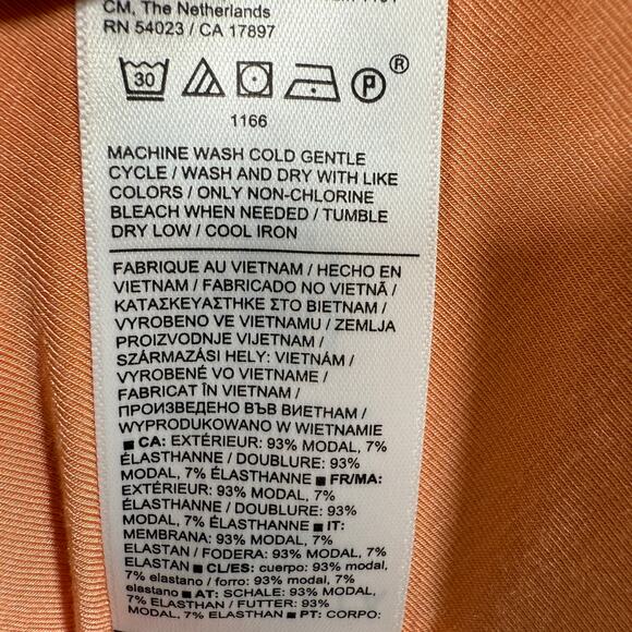 Athleta Santorini Midi Dress Cactus Peach Travel Athleisure Performance | Large - Picture 6 of 8